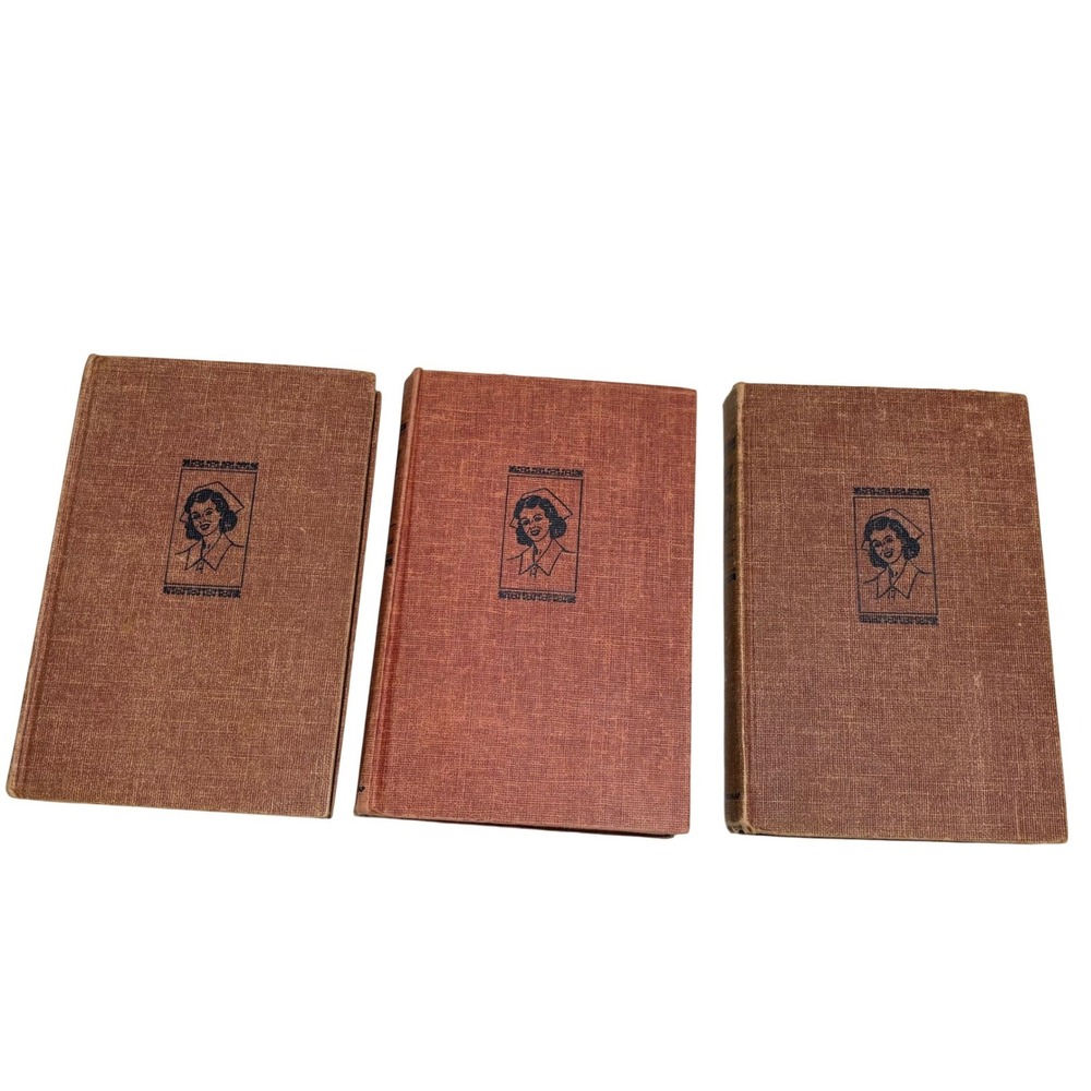 Vintage Cherry Ames Nurse Stories 3 Book Set Grosset & Dunlap 1940s 1950s Wells